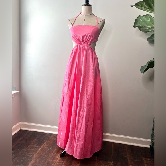 Hello Molly “Should We Go” Pink Maxi dress size Small sz 4 - Picture 4 of 15